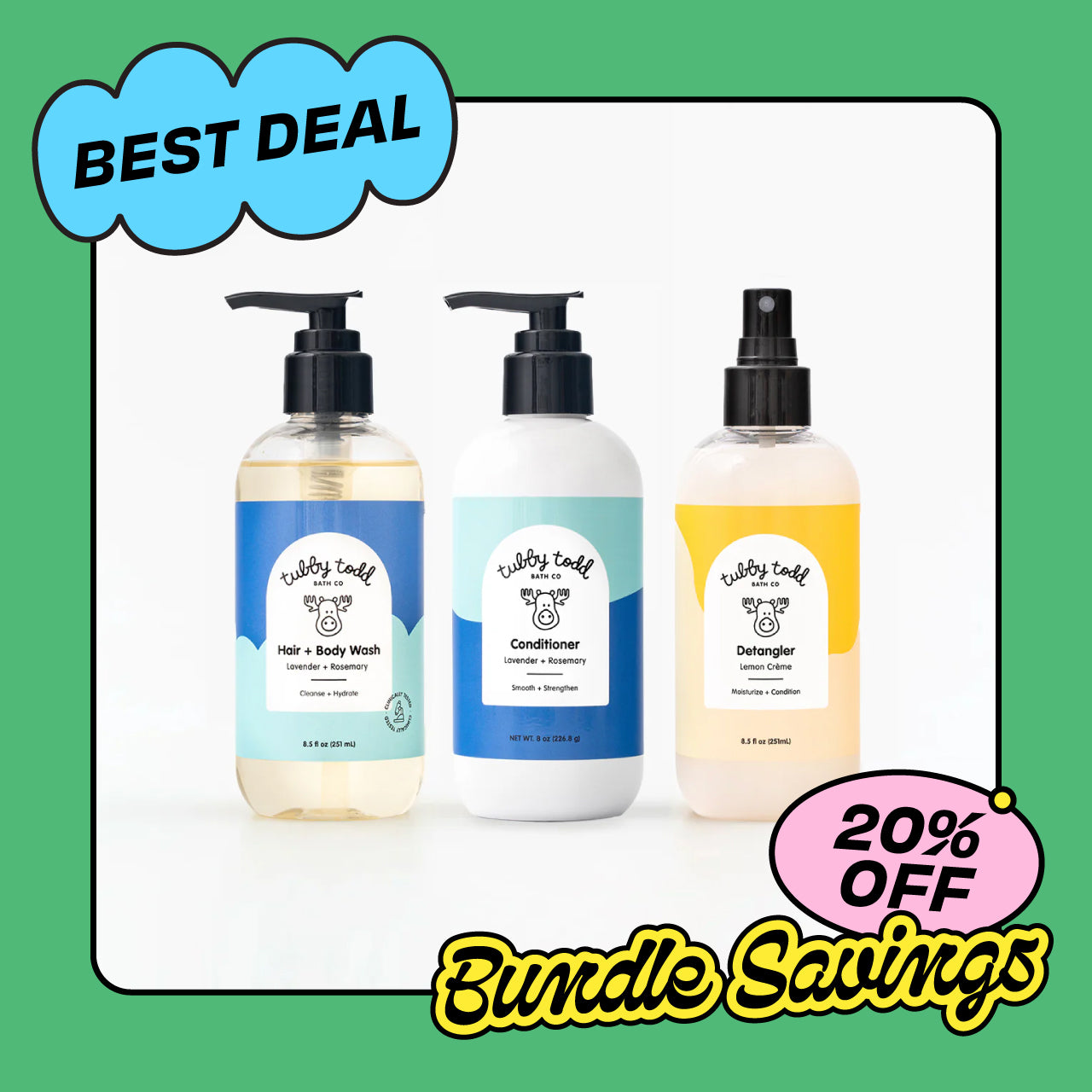 The Tubby Hair Bundle | Tubby Todd Bath Co.