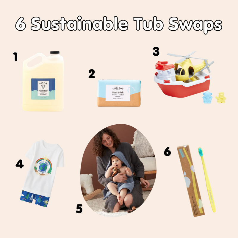 6 Sustainable Bathtime Swaps Your Fam Can Make Right Now