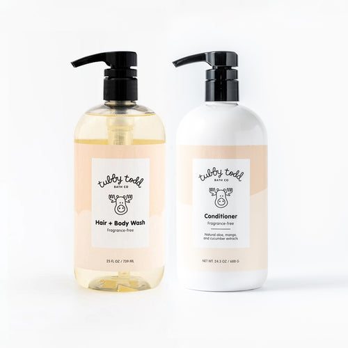 Fragrance-free Hair + Body Wash and Conditioner 