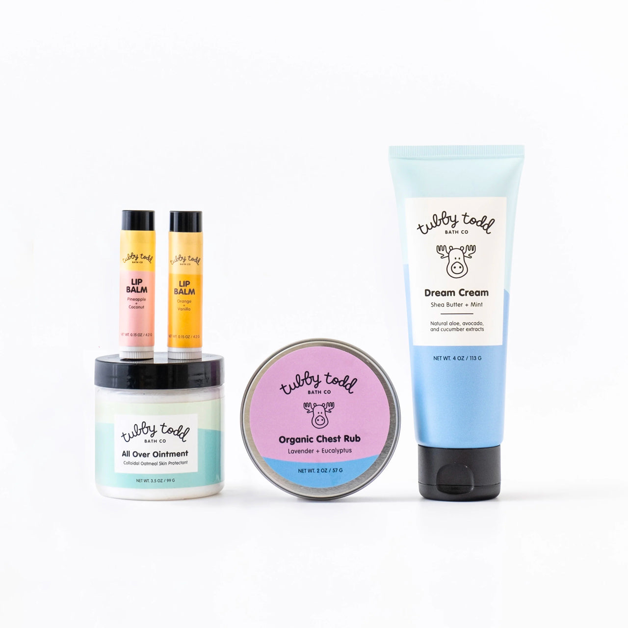 Winter Bundle including: All Over Ointment, Lip Balms, Chest Rub and Dream Cream