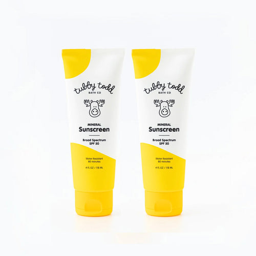 Mineral Sunscreen 2-pack on white background