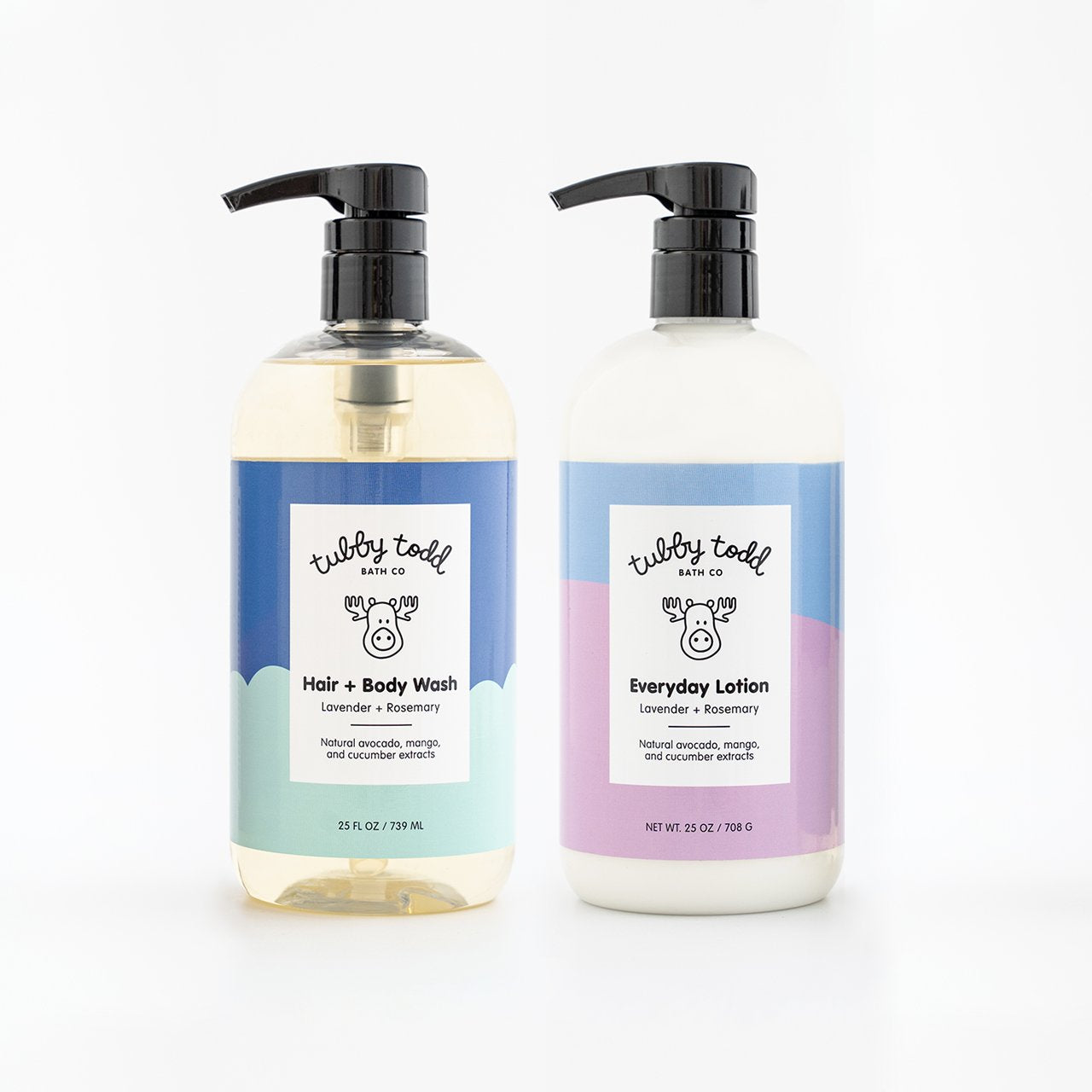 Lavender and Rosemary Hair & Body Wash and Everyday Lotion Bundle product image