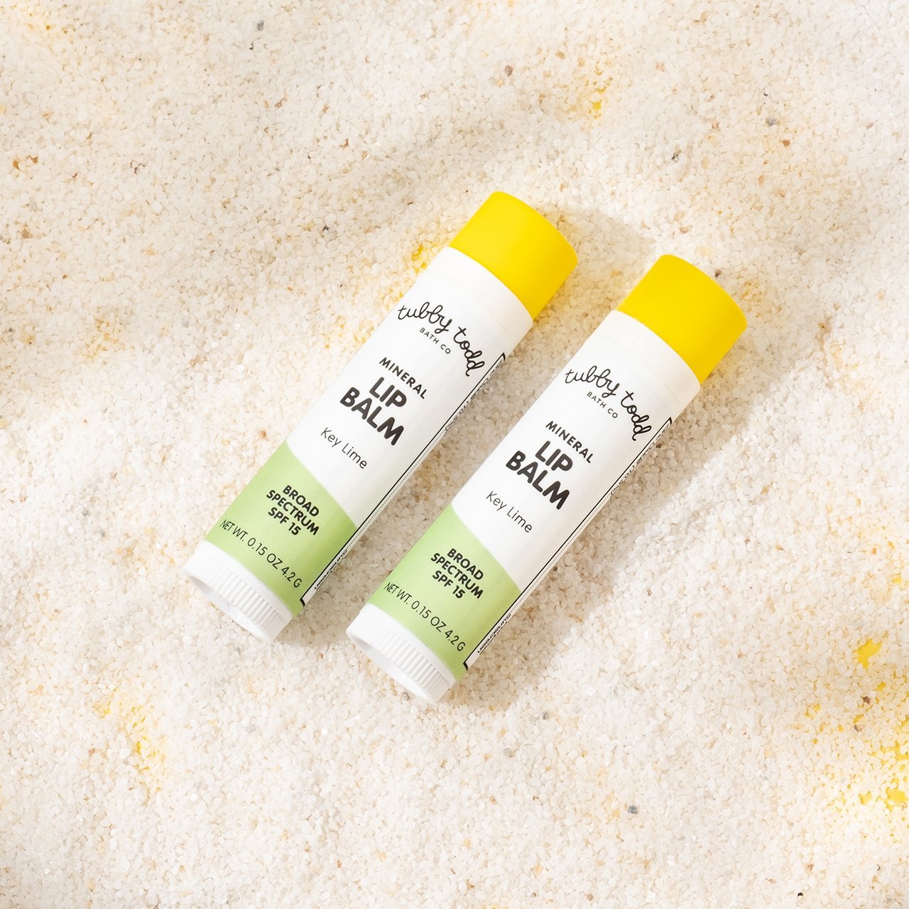 New Mineral Lip Balm Key Lime 2 sets on the sands